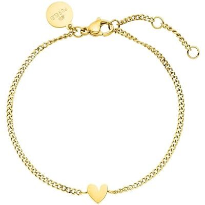 Purelei ® Tiny Heart Pulseira de filigrana com pingente de coração, aço inoxidável banhado a ouro de 18 quilates, prata, ouro rosa, comprimento ajustável, Aço inoxidável, Ágata Purelei ® Tiny Heart Pulseira de filigrana com pingente de coração, aço inoxidável banhado a ouro de 18 quilates, prata, ouro rosa, comprimento ajustável, Aço inoxidável, Ágata