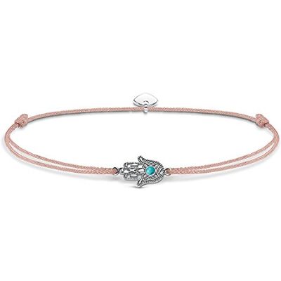 Thomas Sabo Coleção de tornozeleira com sinais, símbolos e formas para mulher, Prata esterlina, Turquesa Thomas Sabo Coleção de tornozeleira com sinais, símbolos e formas para mulher, Prata esterlina, Turquesa