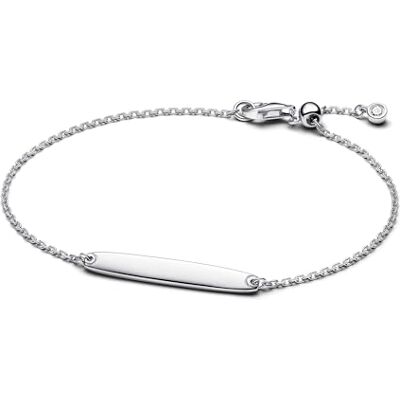 PANDORA Pulseira de prata para mulher 594010C01, 18 cm, Prata esterlina, Zircônia cúbica PANDORA Pulseira de prata para mulher 594010C01, 18 cm, Prata esterlina, Zircônia cúbica