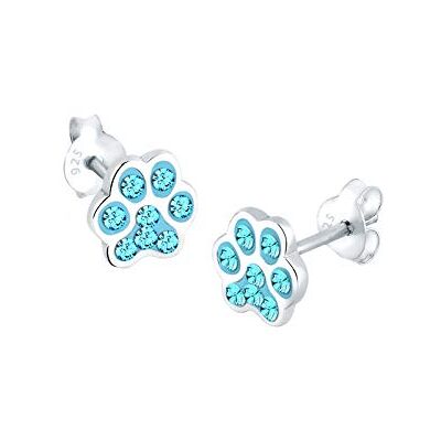 Elli Brincos Pfoten Tier Hund Swarovski® Kristalle 925 Silber Elli Brincos Pfoten Tier Hund Swarovski® Kristalle 925 Silber