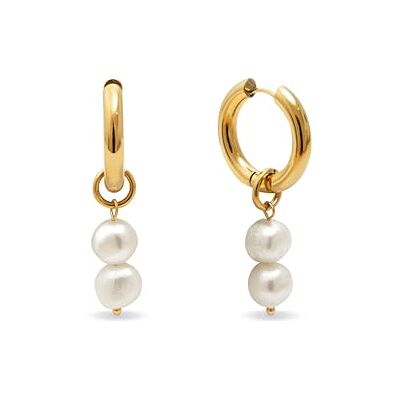 SINGULARU Brincos mulher perlita aço casa de banho ouro Aço com banho de ouro 18kt resistente à água e durável com pérolas cultivadas. SINGULARU Brincos mulher perlita aço casa de banho ouro Aço com banho de ouro 18kt resistente à água e durável com pérolas cultivadas.