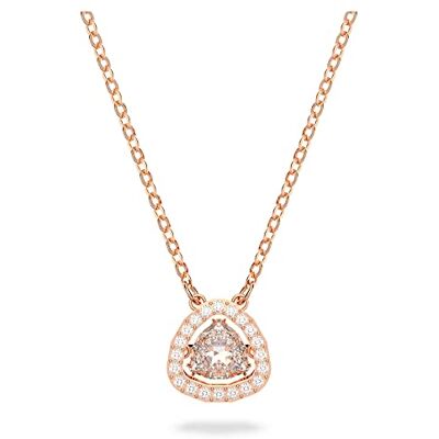 Swarovski Colar milenia para mulher, com vidro de tamanho Trilliant, tom de banho ouro rosa, coleção Millenia de Swarovski Colar milenia para mulher, com vidro de tamanho Trilliant, tom de banho ouro rosa, coleção Millenia de