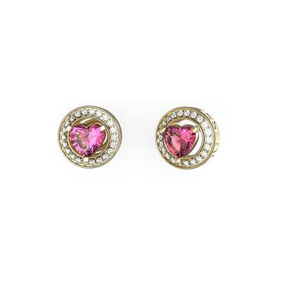 GUESS Brincos mulher Earrings M'ama Non M'ama de aço dourado, rosa GUESS Brincos mulher Earrings M'ama Non M'ama de aço dourado, rosa