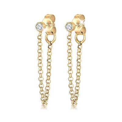 Elli Earrings mulher tendência filigree with cristais in 925 Sterling Silver, Corte facetado, crystal Elli Earrings mulher tendência filigree with cristais in 925 Sterling Silver, Corte facetado, crystal