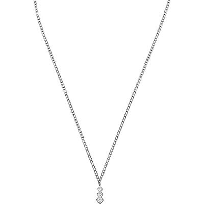 Purelei ® Colar Sparkling para mulher de aço inoxidável, colar dourado com 3 pedras (zircónias), colar dourado resistente à água, comprimento ajustável 40-45 cm, Aço inoxidável, Zircão Purelei ® Colar Sparkling para mulher de aço inoxidável, colar dourado com 3 pedras (zircónias), colar dourado resistente à água, comprimento ajustável 40-45 cm, Aço inoxidável, Zircão