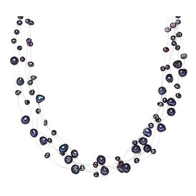 Valero Pearls Colar para Mulher Prata de Lei 925 Pérolas de Água Doce Cultivadas Corrente de Pérolas Valero Pearls Colar para Mulher Prata de Lei 925 Pérolas de Água Doce Cultivadas Corrente de Pérolas