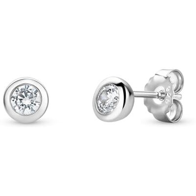 MIORE Brincos de Mulher em Prata de Lei 925 com Zircónia Cúbica, Brincos de Prata Pequenos Hipoalergénicos, Joalharia Elegante Apresentada em Caixa de Presente, Presentes Originais para Mulher. MIORE Brincos de Mulher em Prata de Lei 925 com Zircónia Cúbica, Brincos de Prata Pequenos Hipoalergénicos, Joalharia Elegante Apresentada em Caixa de Presente, Presentes Originais para Mulher.