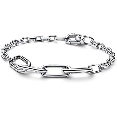 PANDORA ME Pulseira de prata de lei com elos XS, Aço inoxidável, Não é uma pedra preciosa PANDORA ME Pulseira de prata de lei com elos XS, Aço inoxidável, Não é uma pedra preciosa