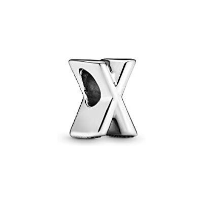 PANDORA Pingente de prata com letra X PANDORA Pingente de prata com letra X
