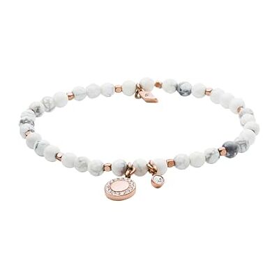 Fossil Wellness Pulseira de mulher de aço semiprecioso ou inoxidável com fecho não aplicável, Padrão, Sem Pedra Preciosa Fossil Wellness Pulseira de mulher de aço semiprecioso ou inoxidável com fecho não aplicável, Padrão, Sem Pedra Preciosa