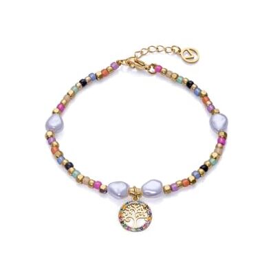 Viceroy Kiss Pulseira de mulher de cristal banhado em dourado, 17 cm Acero inoxidable y cristales con baño dorado · cierre de mosquetón · largo 17,5 cm Viceroy Kiss Pulseira de mulher de cristal banhado em dourado, 17 cm Acero inoxidable y cristales con baño dorado · cierre de mosquetón · largo 17,5 cm
