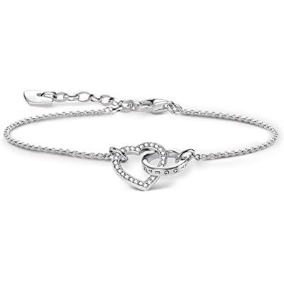 Thomas Sabo Joalharia para mulher, Prata esterlina, Zircônia cúbica Thomas Sabo Joalharia para mulher, Prata esterlina, Zircônia cúbica
