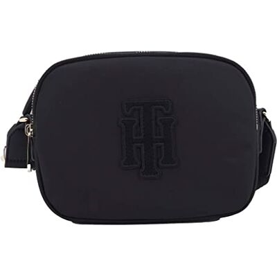 Tommy Hilfiger Aplique cruzado de papoila, preto, tamanho único Tommy Hilfiger Aplique cruzado de papoila, preto, tamanho único