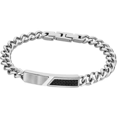 Lotus Pulseira homem aço inoxidável 316L pulseira de design sofisticado, confortável e resistente à água pulseiras homem prateado 210,00 mm Ideal para presente Lotus Pulseira homem aço inoxidável 316L pulseira de design sofisticado, confortável e resistente à água pulseiras homem prateado 210,00 mm Ideal para presente