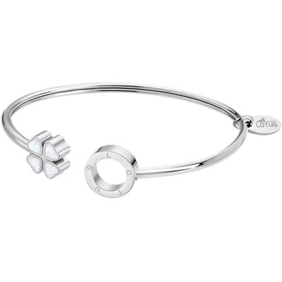 Lotus Pulseira de aço inoxidável mulher pulseira sofisticada com polimento e acabamento refinado 6,6 cm ideal para presente de aniversário aniversário ocasiões especiais Lotus Pulseira de aço inoxidável mulher pulseira sofisticada com polimento e acabamento refinado 6,6 cm ideal para presente de aniversário aniversário ocasiões especiais