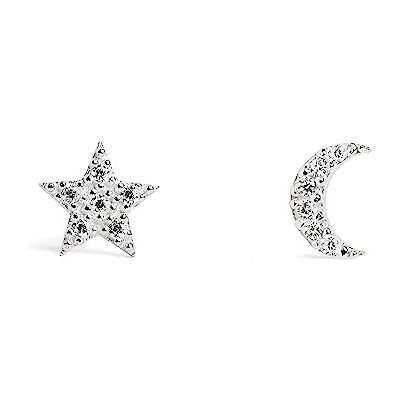 SINGULARU Brincos mulher Moon & Star prata SINGULARU Brincos mulher Moon & Star prata