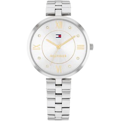 Tommy Hilfiger Ella relógio analógico de quartzo para mulher com pulseira de aço inoxidável Tommy Hilfiger Ella relógio analógico de quartzo para mulher com pulseira de aço inoxidável
