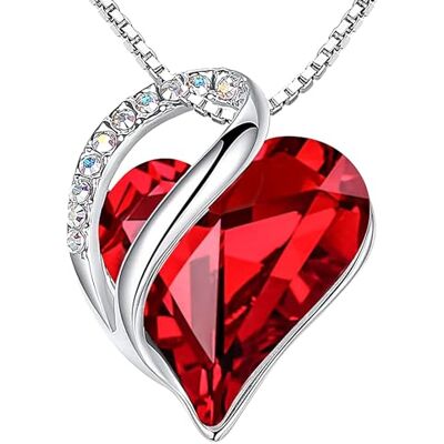 Leafael Colar de Mulher com Pedra de Nascimento de Cristal Colar Hipoalergénico com Caixa de Presente Incluída Leafael Colar de Mulher com Pedra de Nascimento de Cristal Colar Hipoalergénico com Caixa de Presente Incluída
