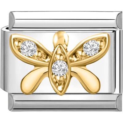 Quiges Disse aço inoxidável Link 9 mm compatível com pulseiras de estilo de Nomination # Quiges Disse aço inoxidável Link 9 mm compatível com pulseiras de estilo de Nomination #
