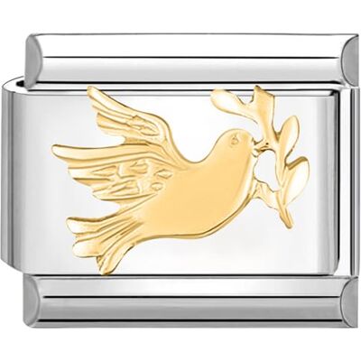 Quiges Disse aço inoxidável Link 9 mm compatível com pulseiras de estilo de Nomination # Quiges Disse aço inoxidável Link 9 mm compatível com pulseiras de estilo de Nomination #