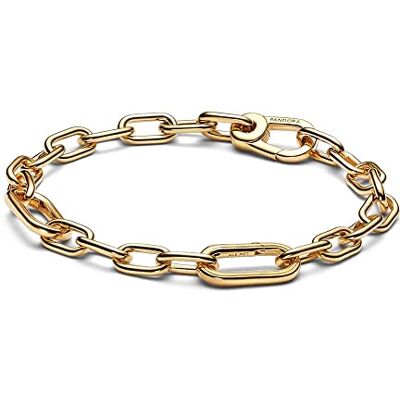 PANDORA ME Pulseira de elos pequenos banhada a ouro de 14 quilates, 2 PANDORA ME Pulseira de elos pequenos banhada a ouro de 14 quilates, 2