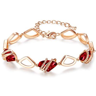 Leafael Wishstone pulseira mulher, pulseira de pedra de nascimento para mulher com cristais curativos, joias presentes para mulher, pulseira prata mulher ou banhado a ouro rosa com extensor de 7 2 polegadas Leafael Wishstone pulseira mulher, pulseira de pedra de nascimento para mulher com cristais curativos, joias presentes para mulher, pulseira prata mulher ou banhado a ouro rosa com extensor de 7 2 polegadas