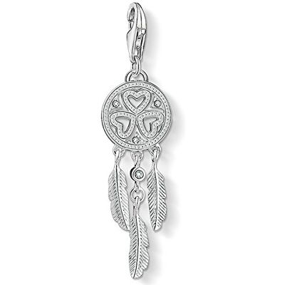 Thomas Sabo Pingente com motivos inspirados na espiritualidade e boa fortuna, prata esterlina, Zircônia cúbica Thomas Sabo Pingente com motivos inspirados na espiritualidade e boa fortuna, prata esterlina, Zircônia cúbica