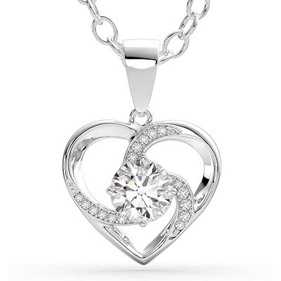 SERASAR Colar Premium para Mulher Prata de Lei 925 Banhado a Ouro de 18 Quilates Comprimento Ajustável Quatro Cores Caixa de Joalharia Incluída, Tamanho único, Prata esterlina, Zircónia SERASAR Colar Premium para Mulher Prata de Lei 925 Banhado a Ouro de 18 Quilates Comprimento Ajustável Quatro Cores Caixa de Joalharia Incluída, Tamanho único, Prata esterlina, Zircónia