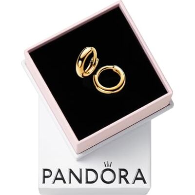 PANDORA Runde Huggie-Kreolen-Ohrringe Brincos PANDORA Runde Huggie-Kreolen-Ohrringe Brincos