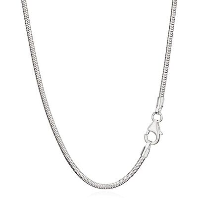 NKlaus Corrente de cobra autêntica de prata de lei 925 corrente de prata 40 cm 1,60 mm 4,1 gr NKlaus Corrente de cobra autêntica de prata de lei 925 corrente de prata 40 cm 1,60 mm 4,1 gr