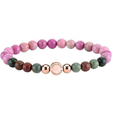 Liebeskind Berlin Pulseira feminina com logótipo em aço inoxidável., 18 cm, Aço inoxidável, Jaspe Liebeskind Berlin Pulseira feminina com logótipo em aço inoxidável., 18 cm, Aço inoxidável, Jaspe
