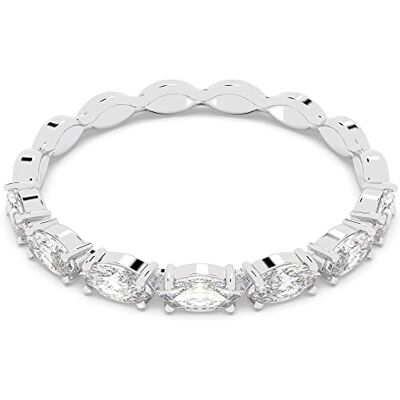 Swarovski Anel vittore, tamanho, branco, casa de banho de ródio Swarovski Anel vittore, tamanho, branco, casa de banho de ródio