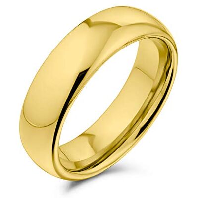 Bling Jewelry Personaliza Anel de Casamento de Titânio Banhado a Ouro Rosa Preto Prata Simples para Casais Homens Mulheres Conforto 6MM Tamanho 4-14, Metal, Sem pedra preciosa Bling Jewelry Personaliza Anel de Casamento de Titânio Banhado a Ouro Rosa Preto Prata Simples para Casais Homens Mulheres Conforto 6MM Tamanho 4-14, Metal, Sem pedra preciosa