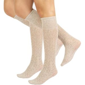 CALZITALY PACK 1/2 pares meias até ao joelho de inverno, meias até aos joelhos de algodão, meias italianas, Tamanho único CALZITALY PACK 1/2 pares meias até ao joelho de inverno, meias até aos joelhos de algodão, meias italianas, Tamanho único