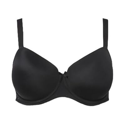 Ulla Popken Damen, Softschale Bügel-BH, Undurchsichtige, Preto clássico, 125 B Ulla Popken Damen, Softschale Bügel-BH, Undurchsichtige, Preto clássico, 125 B