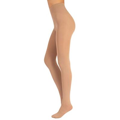 CALZITALY Meias redutoras, collants modeladores controlo de celulite collant opaco 70DEN, natural CALZITALY Meias redutoras, collants modeladores controlo de celulite collant opaco 70DEN, natural