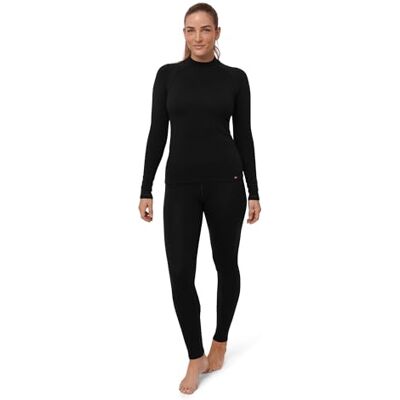 DANISH ENDURANCE Camada base lã mineral frio extremo mulher preto XL DANISH ENDURANCE Camada base lã mineral frio extremo mulher preto XL