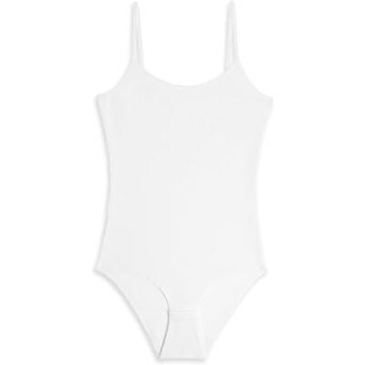 Cotonella Body de corpo inteiro para mulher, Branco Cotonella Body de corpo inteiro para mulher, Branco