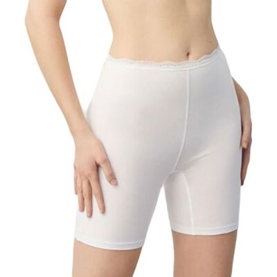 YSABEL MORA Culotte anti-fricção de algodão natural para mulher Costuras planas invisíveis, ajuste ergonómico, detalhe de blonda, ótimo conforto para o dia a dia YSABEL MORA Culotte anti-fricção de algodão natural para mulher Costuras planas invisíveis, ajuste ergonómico, detalhe de blonda, ótimo conforto para o dia a dia