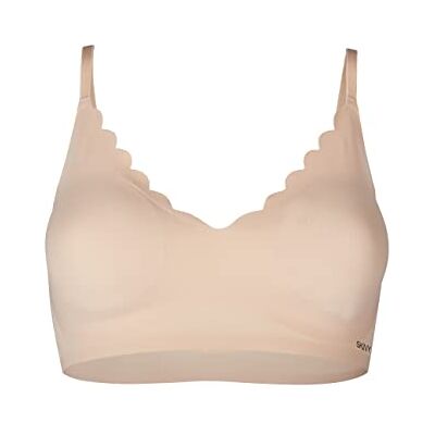 Skiny Micro Essentials Crop Top curto para mulher, Bege Skiny Micro Essentials Crop Top curto para mulher, Bege