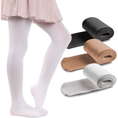 MANA MANA Embalagem de 2 e 3 pares de meias lisas para meninas: lindas meias opacas para a escola, a dança e o balé; suaves e elegantes, 40 DEN, fabricadas na Itália, 2 e 3 pares MANA MANA Embalagem de 2 e 3 pares de meias lisas para meninas: lindas meias opacas para a escola, a dança e o balé; suaves e elegantes, 40 DEN, fabricadas na Itália, 2 e 3 pares