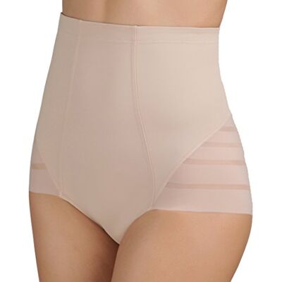 DIM Cuecas de cintura alta Diam's Control Medium efeito barriga plana mulher x1, Bege (Beige) DIM Cuecas de cintura alta Diam's Control Medium efeito barriga plana mulher x1, Bege (Beige)