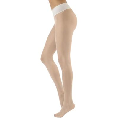 CALZITALY Meias sem costuras, meias semi-transparentes Pantys 15 DEN natural, preto, azul, S, M/L, L/XL, meias italianas , Branco desgastado, M-L CALZITALY Meias sem costuras, meias semi-transparentes Pantys 15 DEN natural, preto, azul, S, M/L, L/XL, meias italianas , Branco desgastado, M-L