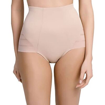 DIM Cuecas de cintura alta Diam's Control Medium efeito barriga plana mulher x1, Peau, XL DIM Cuecas de cintura alta Diam's Control Medium efeito barriga plana mulher x1, Peau, XL