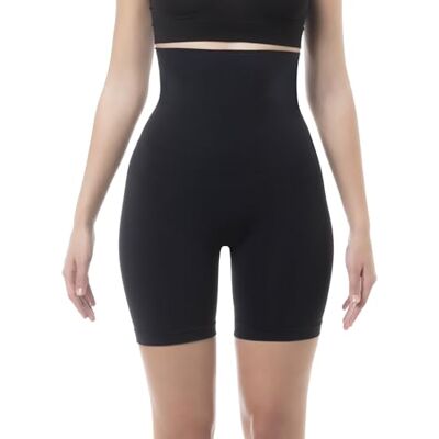 Farmacell 603Y (Black, M) Calças de cintura mulher com efeito FIR anticelulite e cintura alta dupla, Made in Italy Farmacell 603Y (Black, M) Calças de cintura mulher com efeito FIR anticelulite e cintura alta dupla, Made in Italy