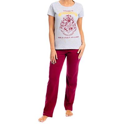 HARRY POTTER Pijama para mulher de Hogwarts, Vermelho, S HARRY POTTER Pijama para mulher de Hogwarts, Vermelho, S