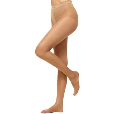 Nur Die Figura Strumpfhose Meias, transparentes para mulher, bege (âmbar 230) Nur Die Figura Strumpfhose Meias, transparentes para mulher, bege (âmbar 230)