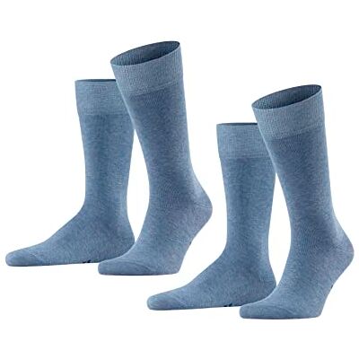 Falke homem Happy 2-Pack meias respiráveis de algodão costura plana extra macia reforçada para dedos sem pressão para looks casuais de negócios multipack 2 pares Falke homem Happy 2-Pack meias respiráveis de algodão costura plana extra macia reforçada para dedos sem pressão para looks casuais de negócios multipack 2 pares