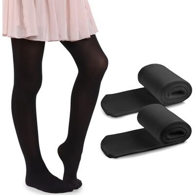 MANA MANA Embalagem de 2 e 3 pares de meias lisas para meninas: lindas meias opacas para a escola, a dança e o balé; suaves e elegantes, 40 DEN, fabricadas na Itália, 2 e 3 pares MANA MANA Embalagem de 2 e 3 pares de meias lisas para meninas: lindas meias opacas para a escola, a dança e o balé; suaves e elegantes, 40 DEN, fabricadas na Itália, 2 e 3 pares