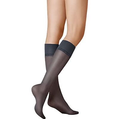 Kunert Meias até ao joelho, transparentes para mulher, azul-marinho 880 Kunert Meias até ao joelho, transparentes para mulher, azul-marinho 880